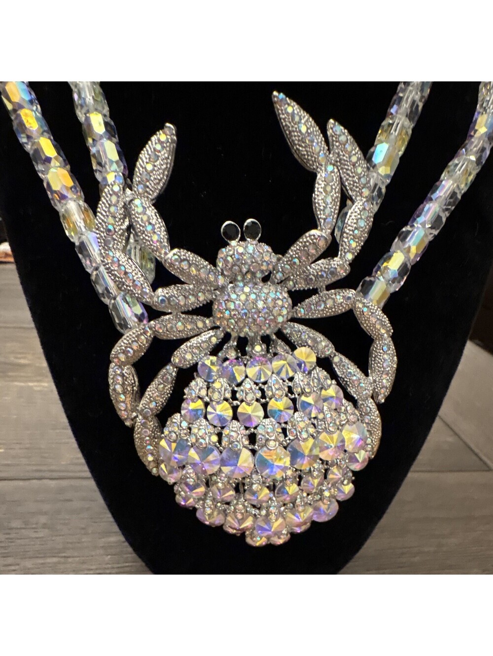 EYE Candy brand AB Necklace spider goth Halloween